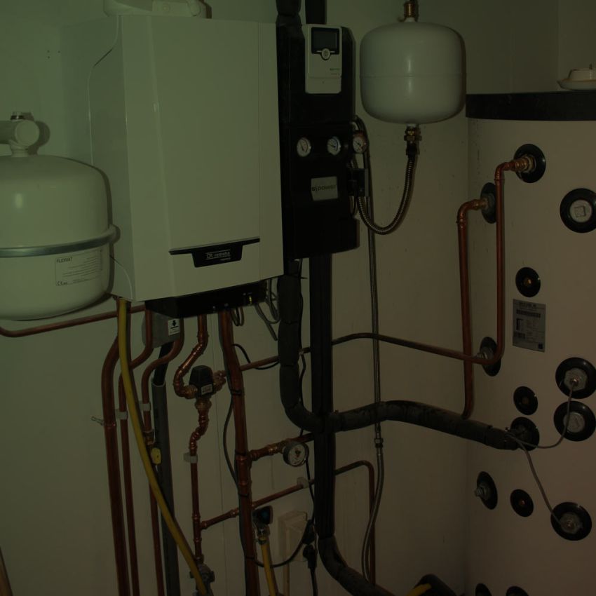 verwarmingsinstallatie met zonneboiler